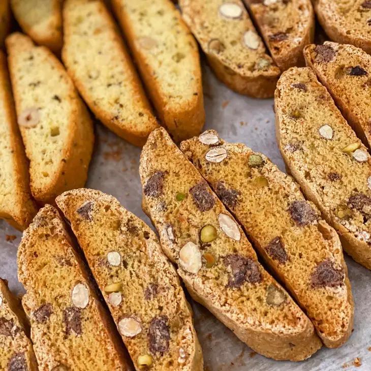 Chocolate Pistachio Biscotti