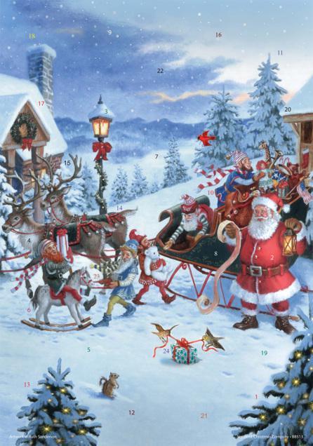 Advent Calendars with Glitter Highlights Christmas Eve BB513