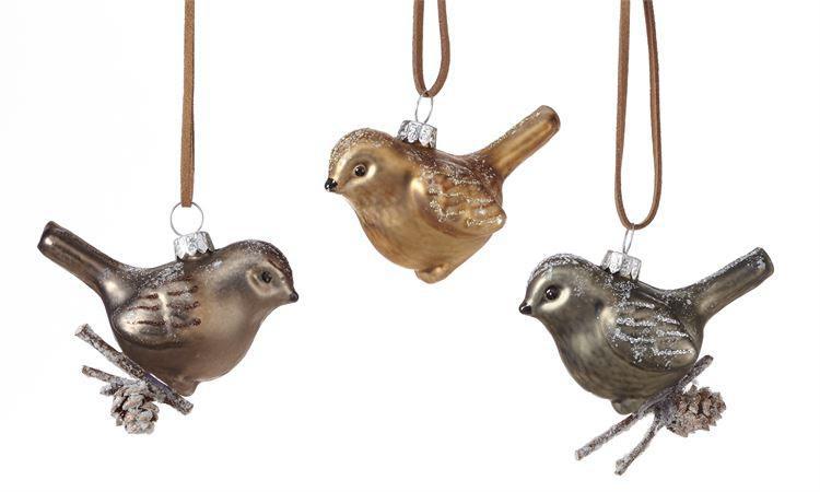 Christmas Ornament | Glass Birds