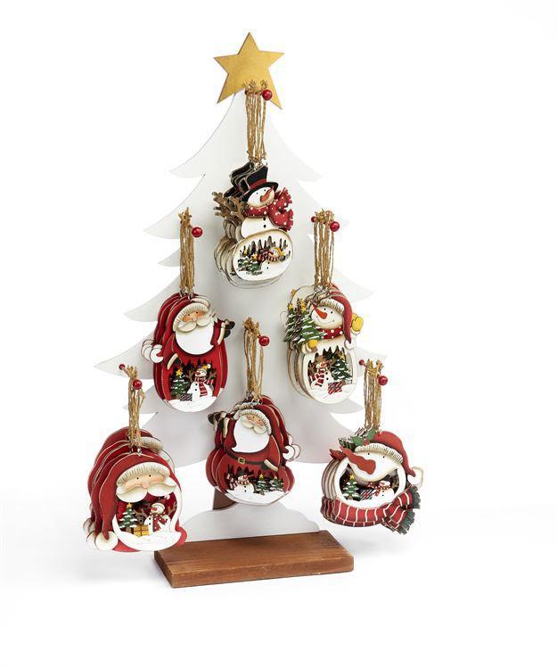 Christmas Ornament | Santa & Snowman