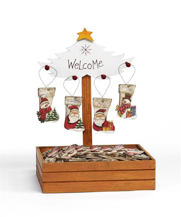 Christmas Ornament | Santa & Snowman Stocking