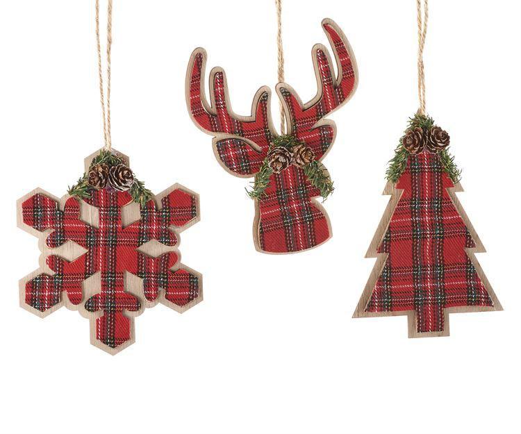 Christmas Ornament | Shaped Plaid