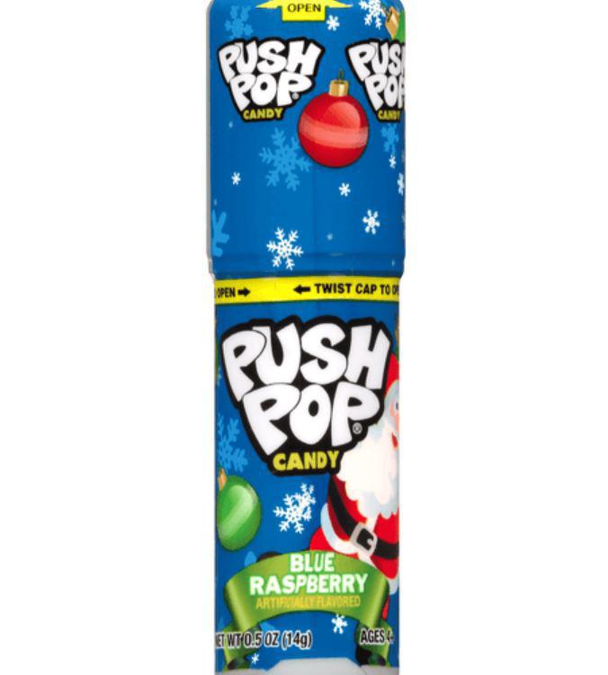 Christmas Push POp | Blue Raspberry