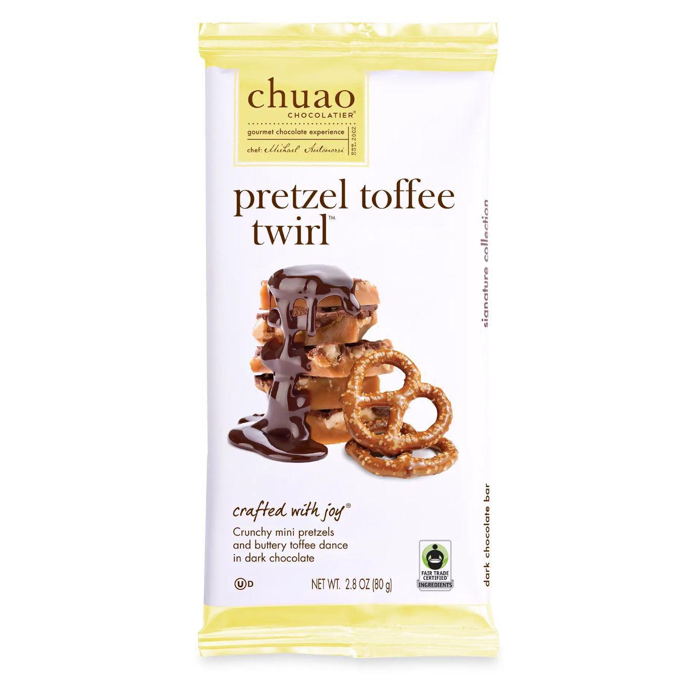 Chuao Chocolatier | Pretzel Toffee Twirl Chocolate Bar