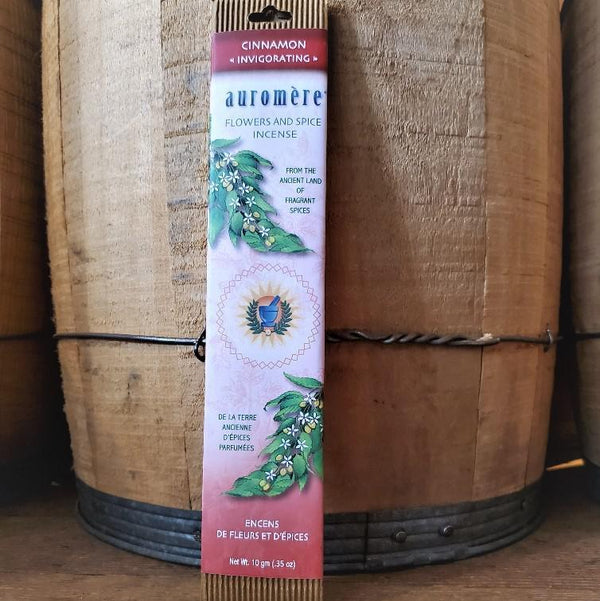 Auromere Incense Flowers & Spice Cinnamon (Invigorating)