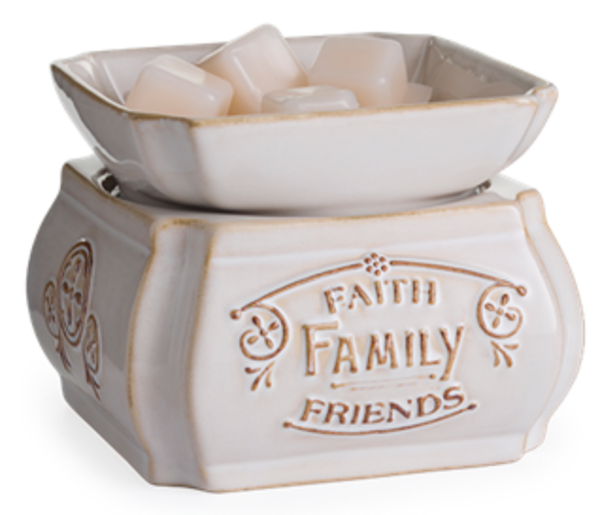 Classic 2-in-1 Fragrance Warmer | Faith, Family, Friends