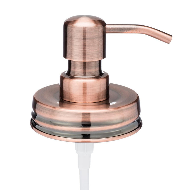 Vintage Inspired Mason Jar Soap & Lotion Dispenser Lids Classic Copper