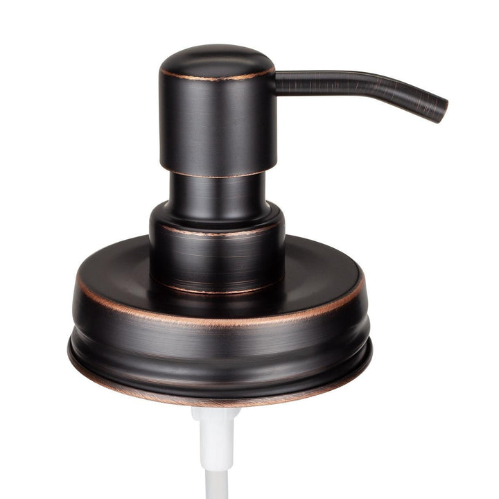 Vintage Inspired Mason Jar Soap & Lotion Dispenser Lids Classic Oil Rubbed Bronze