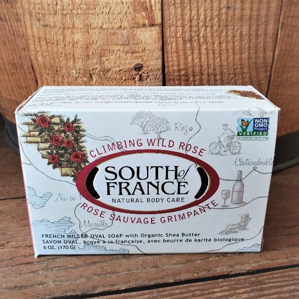 French Milled Soap Bar by South of France Climbing Wild Rose