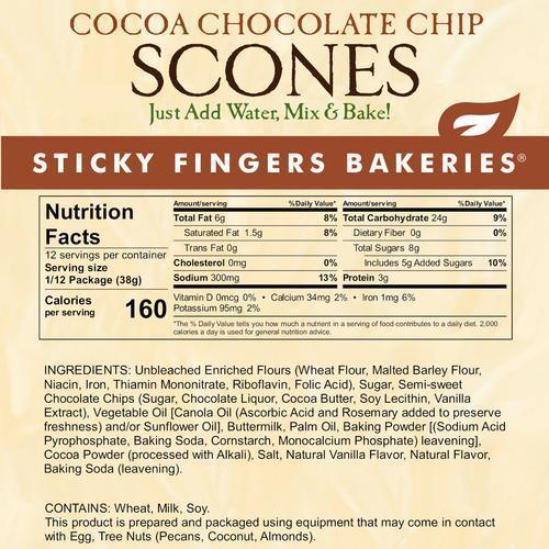 Cocoa Chocolate Chip Premium Scone Mix