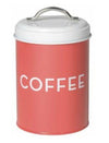 Retro Coffee & Tea Steel Tins Coffee Red