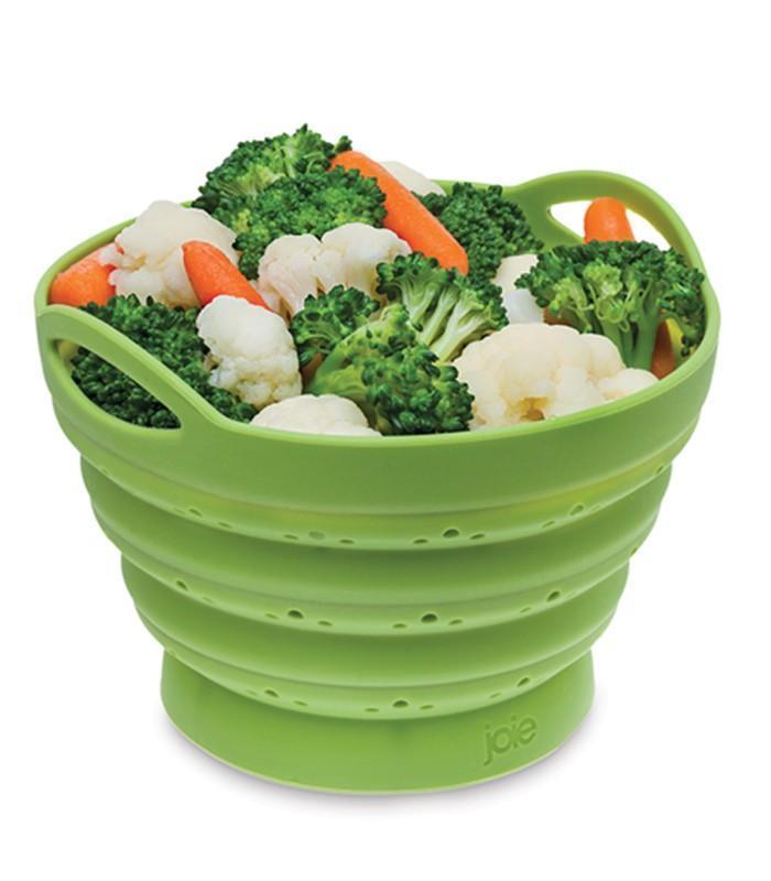 MSC International Joie Silicone Vegetable Food Steamer, Adjustable and  Collapsible, Expands to 9-Inches