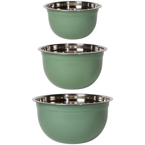 Colored Nested Mixing Bowls Set of 3