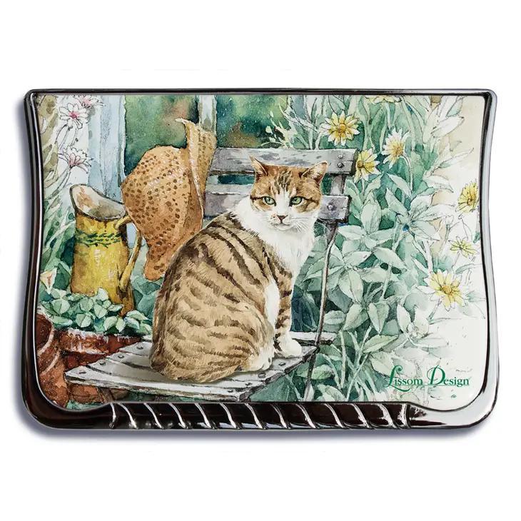 Compact Mirror | Cat in the Garden