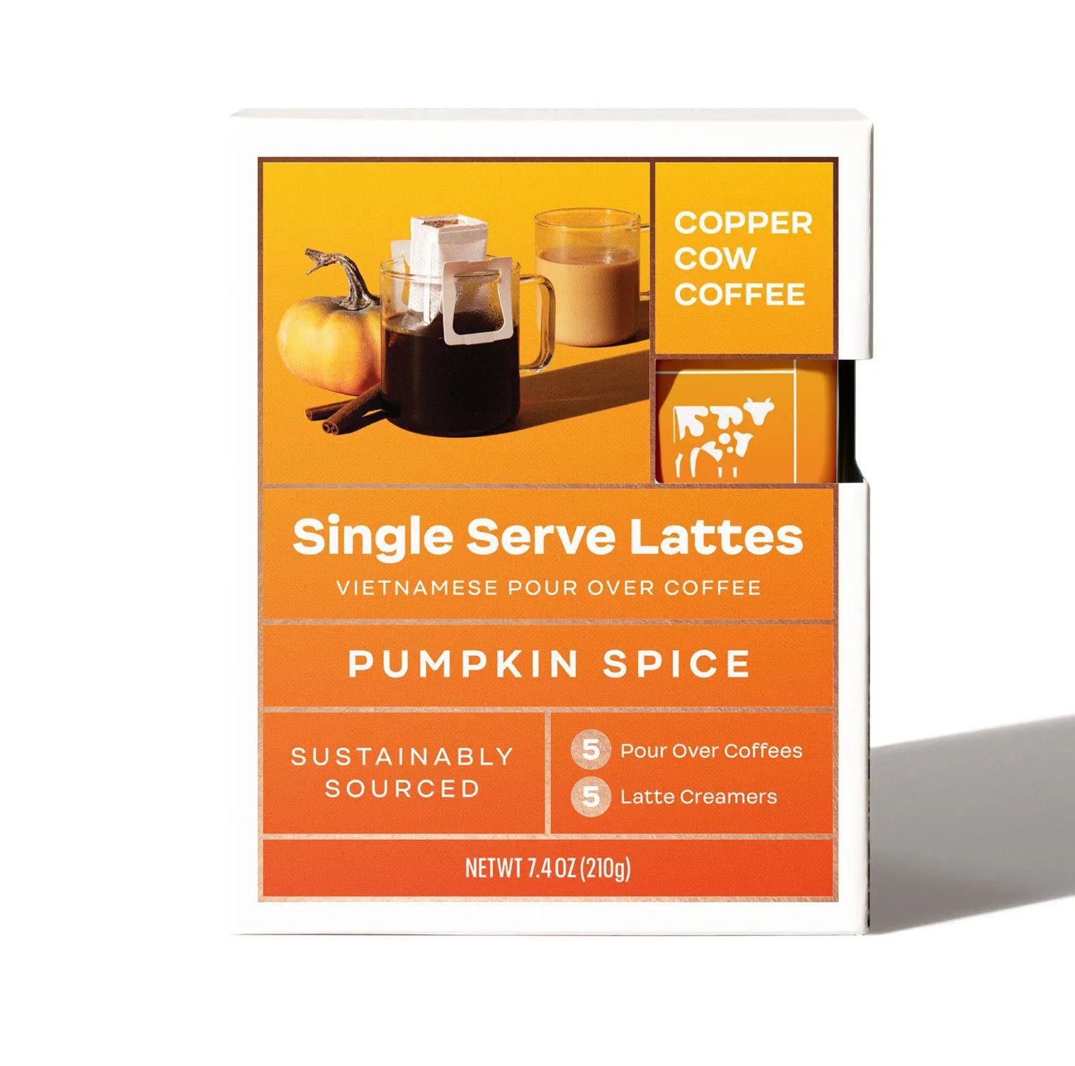 Copper Cow Coffee | Pumpkin Spice Latte | 5-Pack