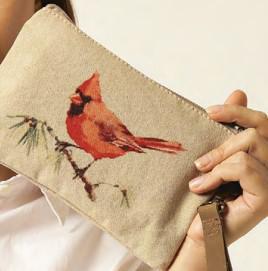 Cott N Curls Natural Life Wristlet | Red Cardinal
