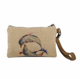 Cott N Curls Wristlet | Dolphins