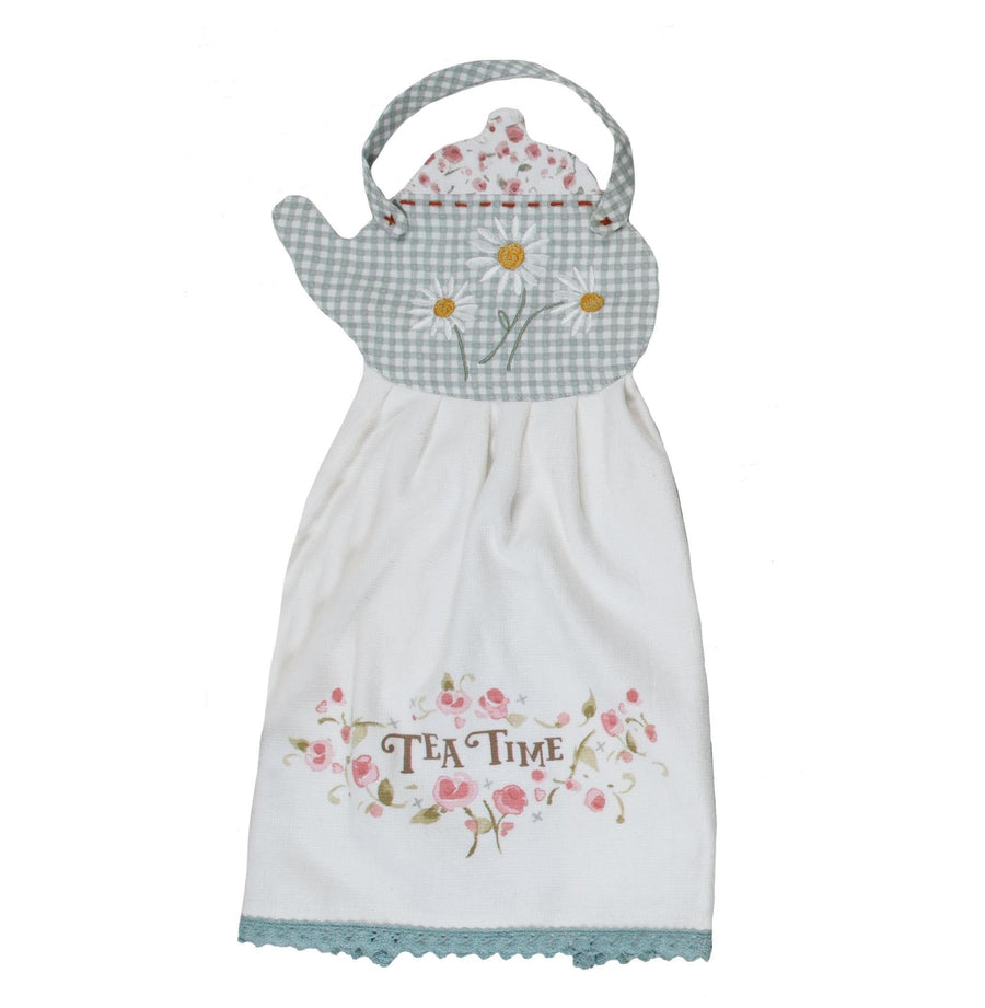 Cottage Core "Tea Time" Tie Towel