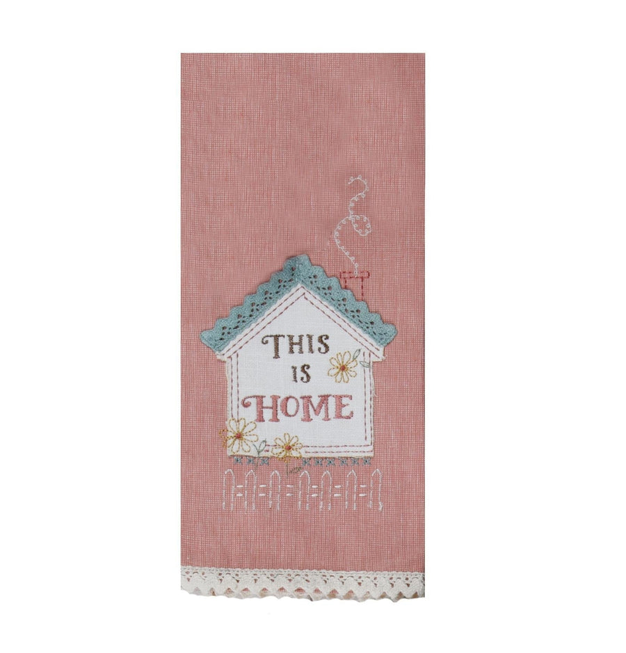 Cottage Core "This is Home" Tea Towel