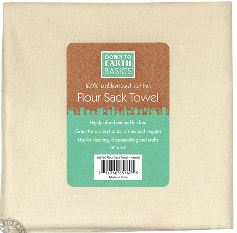 Cotton Flour Sack Towel 28" x 28"  ~ 100% Unbleached Cotton