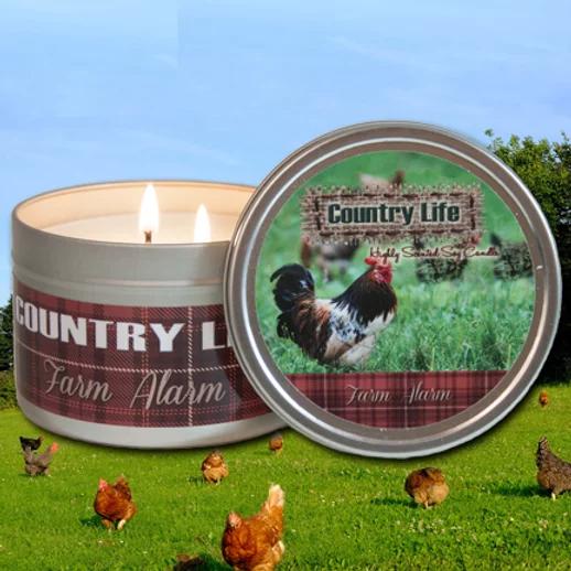 Country Life Soy Candle | Farm Alarm