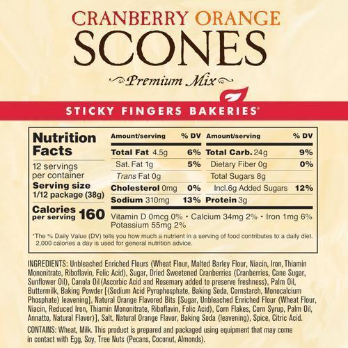 Cranberry Orange Premium Scone Mix