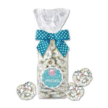 Creamy White Spring Confetti Pretzels