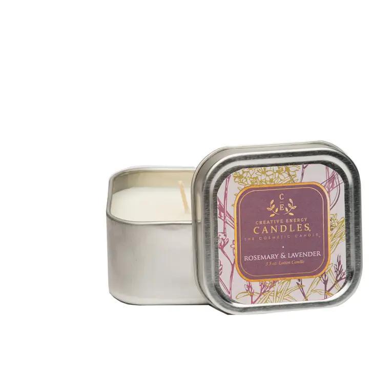 Creative Energy Soy Lotion Candle | Rosemary & Lavender Travel Tin