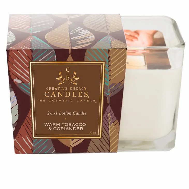 Creative Energy Soy Lotion Candle | Warm Tobacco & Coriander Medium