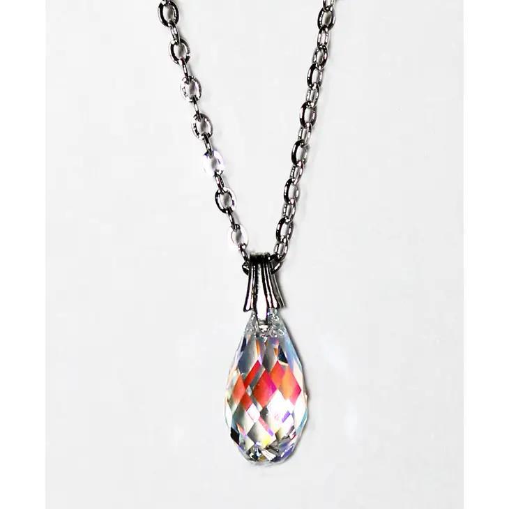 Crystal Aurora Borealis Briolette Necklace