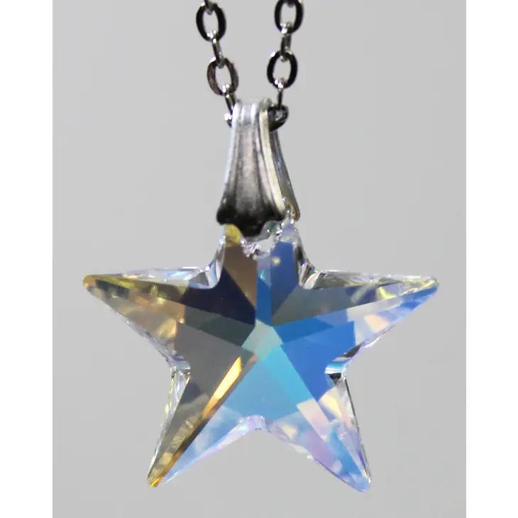 Crystal Aurora Borealis Star Necklace