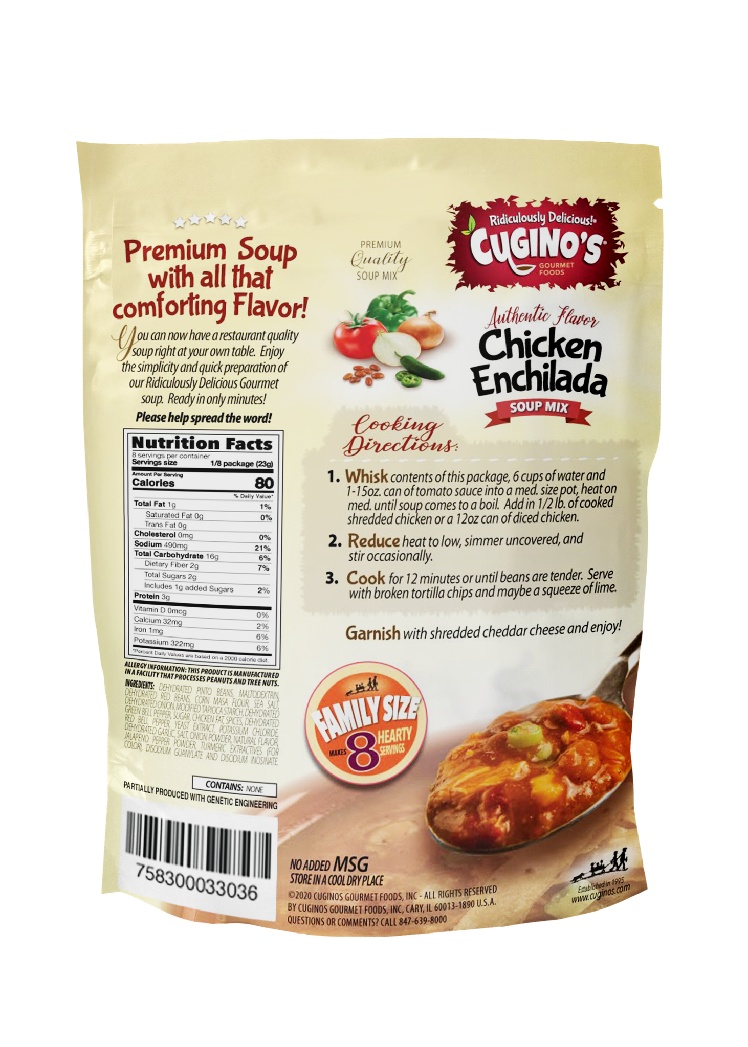 Cugino's Chicken Enchilada Soup Mix