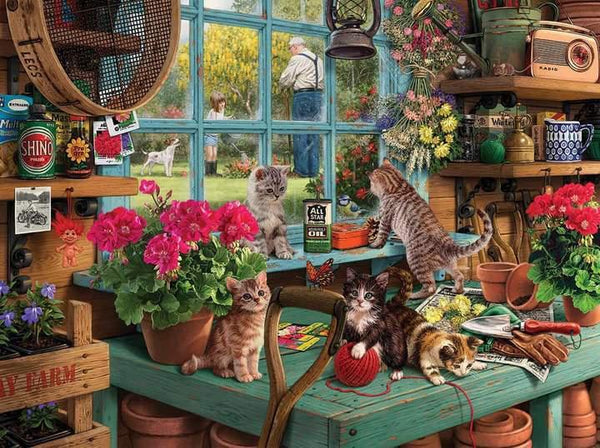 Curious Kittens 1000 Piece Jigsaw Puzzle by White Mountain Puzzle
