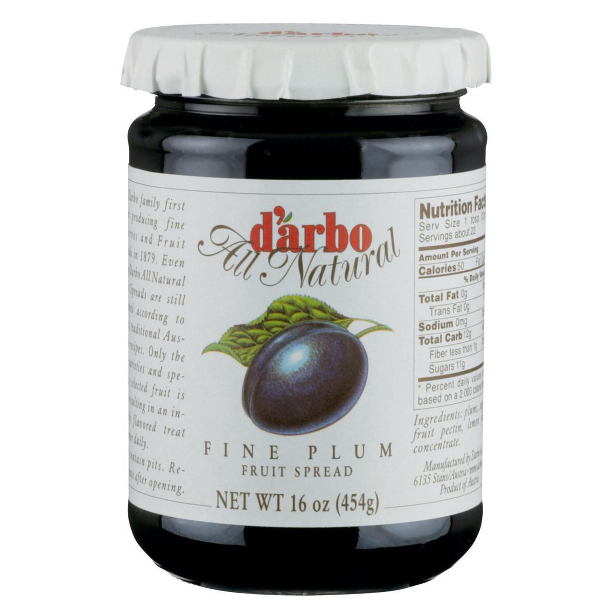 D'Arbo Fine Plum Fruit Spread