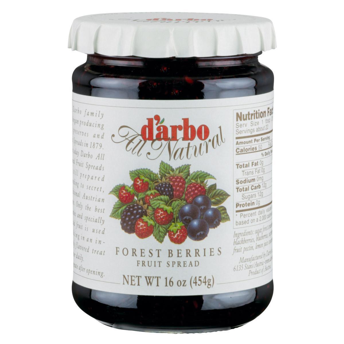 D'Arbo Mixed Fruit Forest Berries Fruit Spread