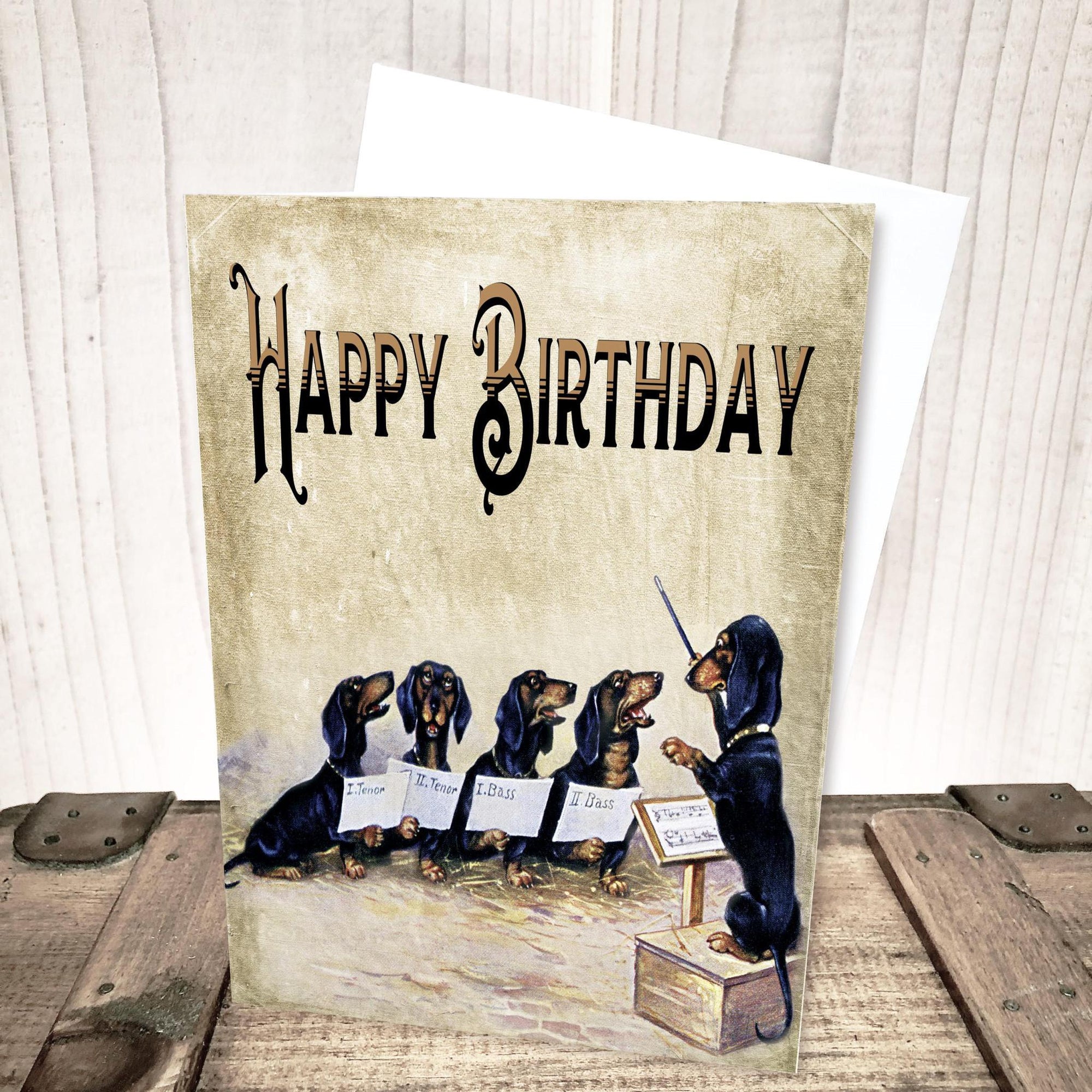 Dachshund Birthday Card by Yesterday's Best