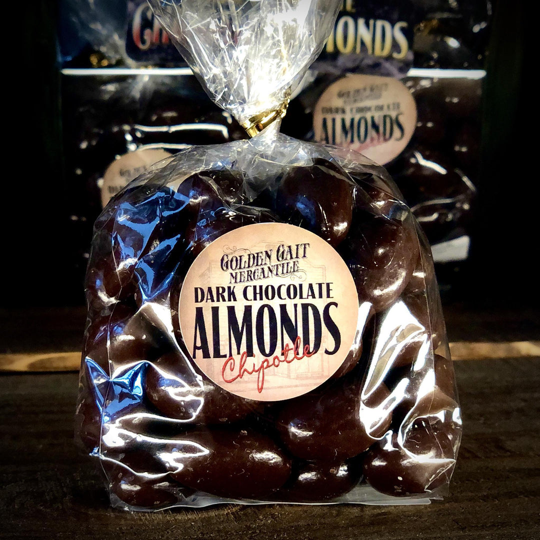 Dark Chocolate Chipotle Almonds By The Golden Gait Mercantile