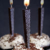 Edible Chocolate Birthday Candles Dark Sprinkles