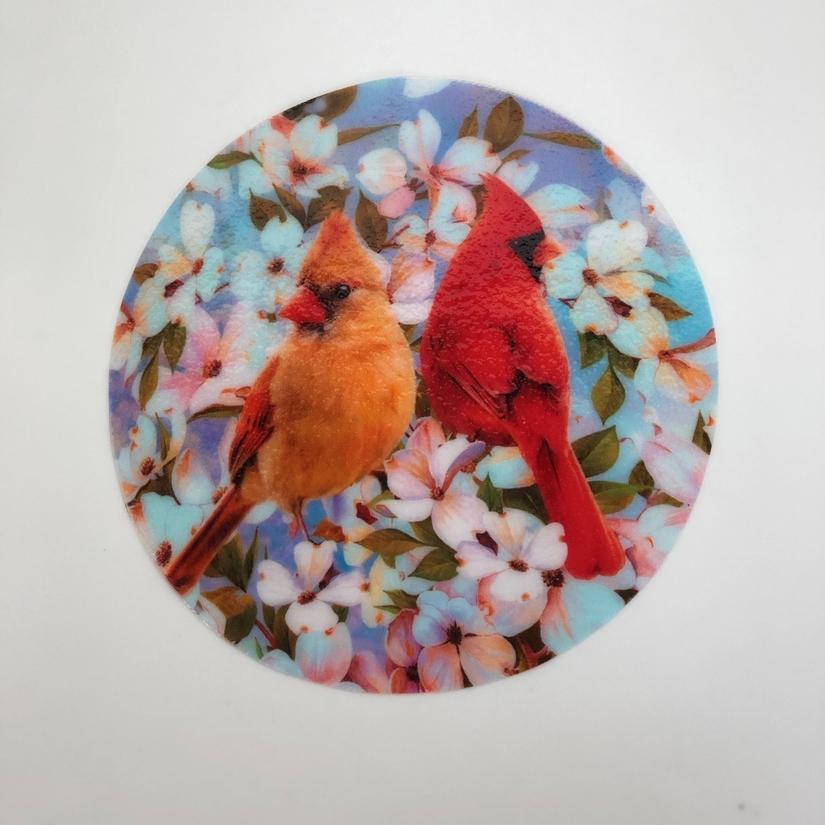 Decorative Silicone Dogwood Cardinal Jar Opener