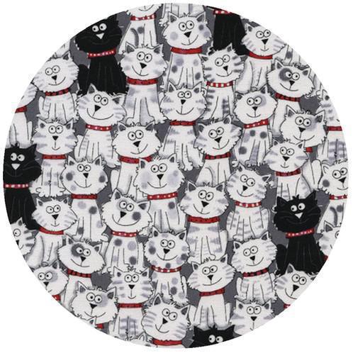 Decorative Silicone  Jar Opener | Black & White Cats
