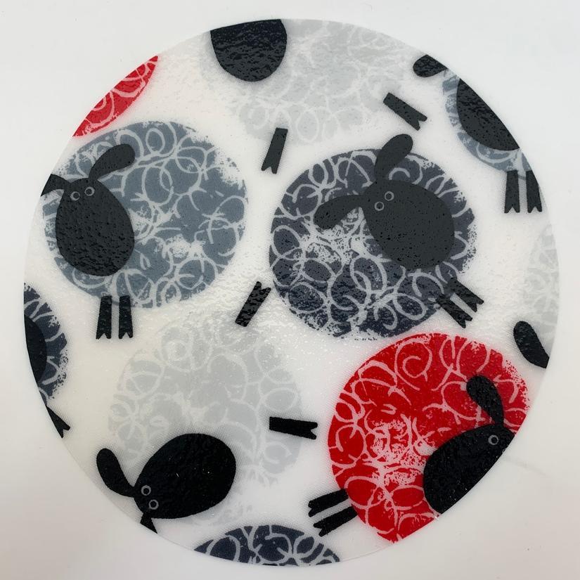 Decorative Silicone Jar Opener Chalky Sheep