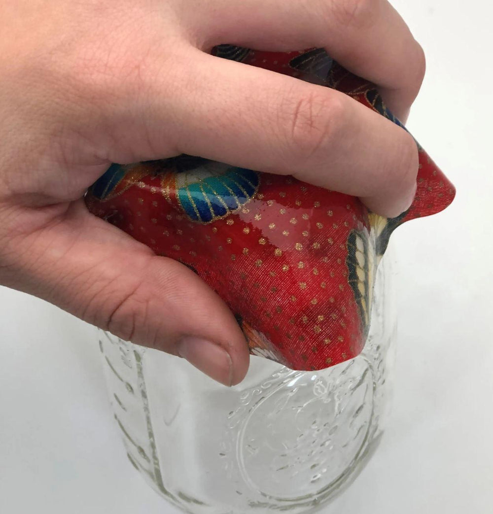 Decorative Silicone Jar Opener Glitter Butterfly