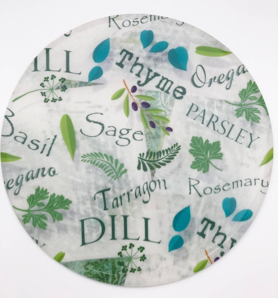Decorative Silicone Jar Opener Herbs
