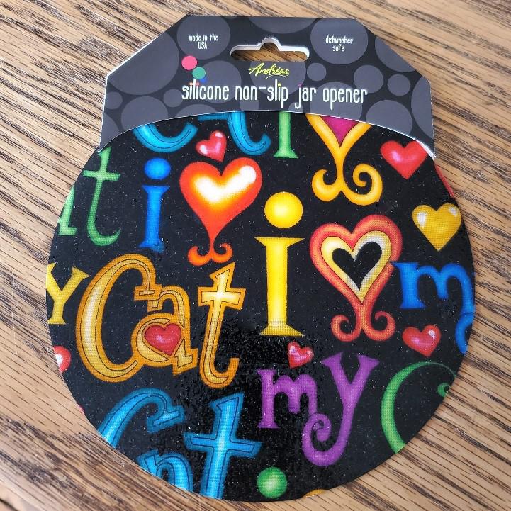 Decorative Silicone  Jar Opener | I Love My Cat