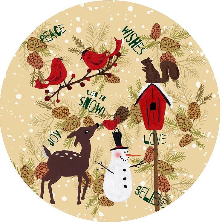 Decorative Silicone Jar Opener Let it Snow