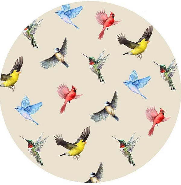Decorative Silicone Jar Opener Multi Birds Tan