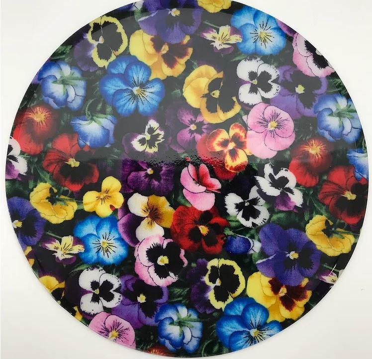 Decorative Silicone Jar Opener Pansies