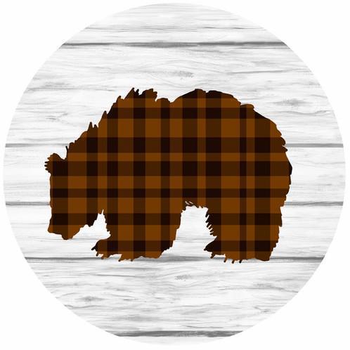 Decorative Silicone  Jar Opener | Plaid Bear
