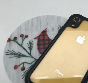 Decorative Silicone  Jar Opener | Plaid Cardinal