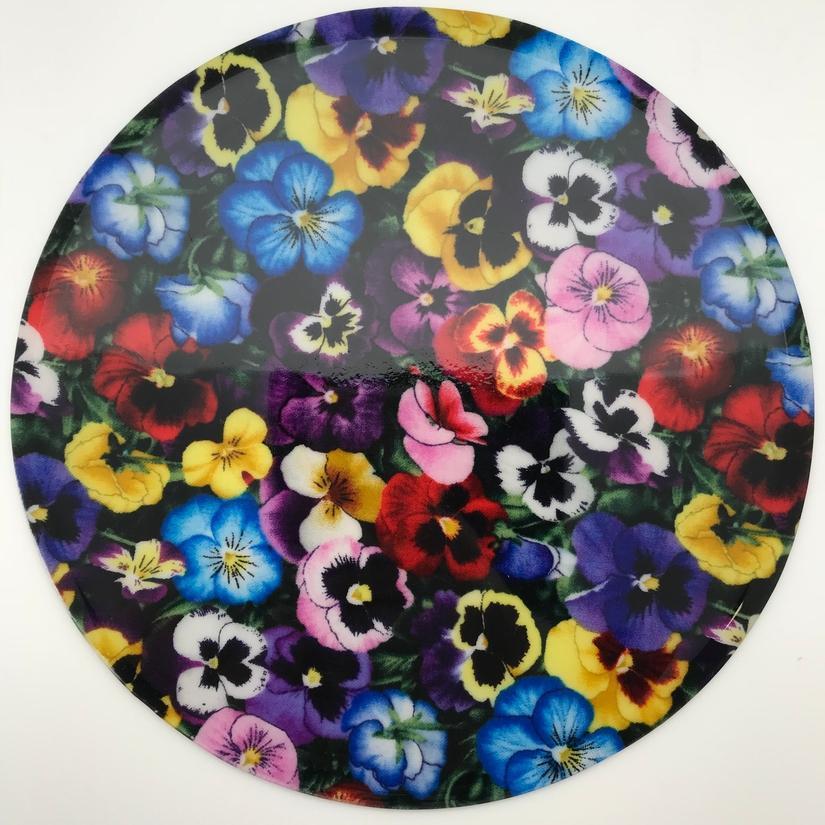 Decorative Silicone Trivet Pansies